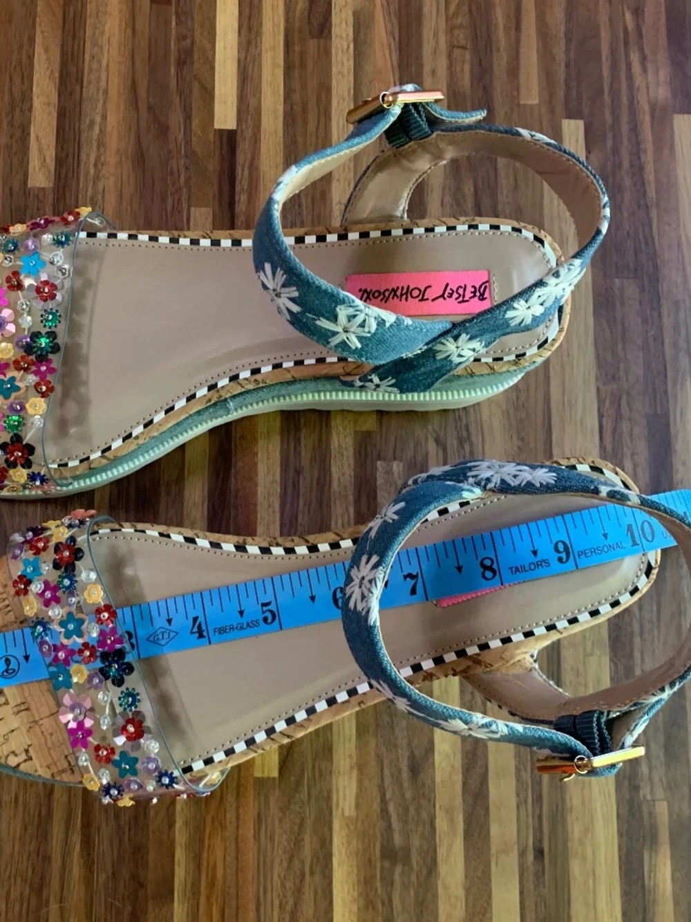 Betsey Johnson denim plastic
